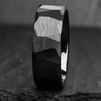 Thorum Brushed Black Tungsten 8mm Wedding Band