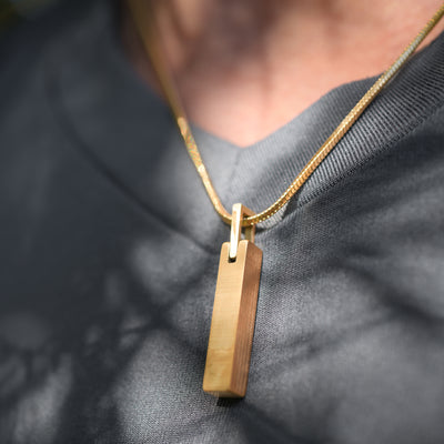 Constantine | Men's yellow gold pendant necklace chain | Thorum