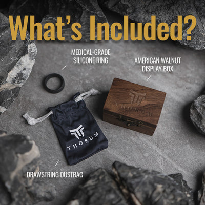 Silicone Ring and Walnut Box with every Thorum order!