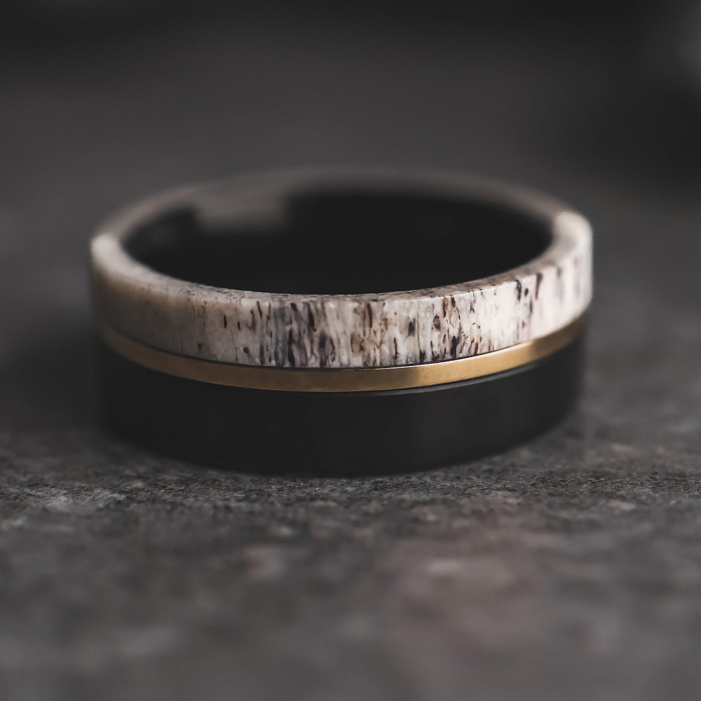 The Blacktail Thorum Antler Ring