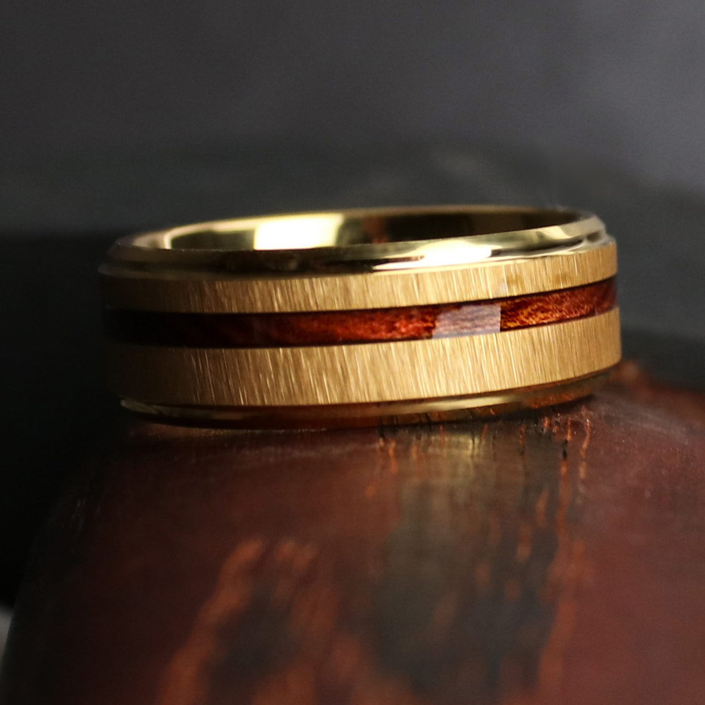 Unique Men's Wood Wedding Ring