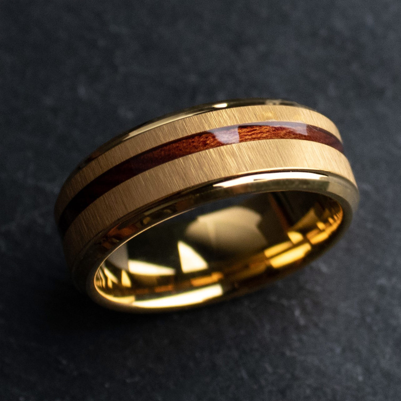 Thorum Gold and Wood Wedding Band