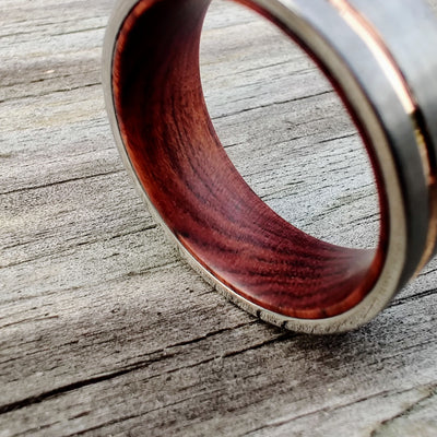 Rose Gold Desert Ironwood Ring | Thorum