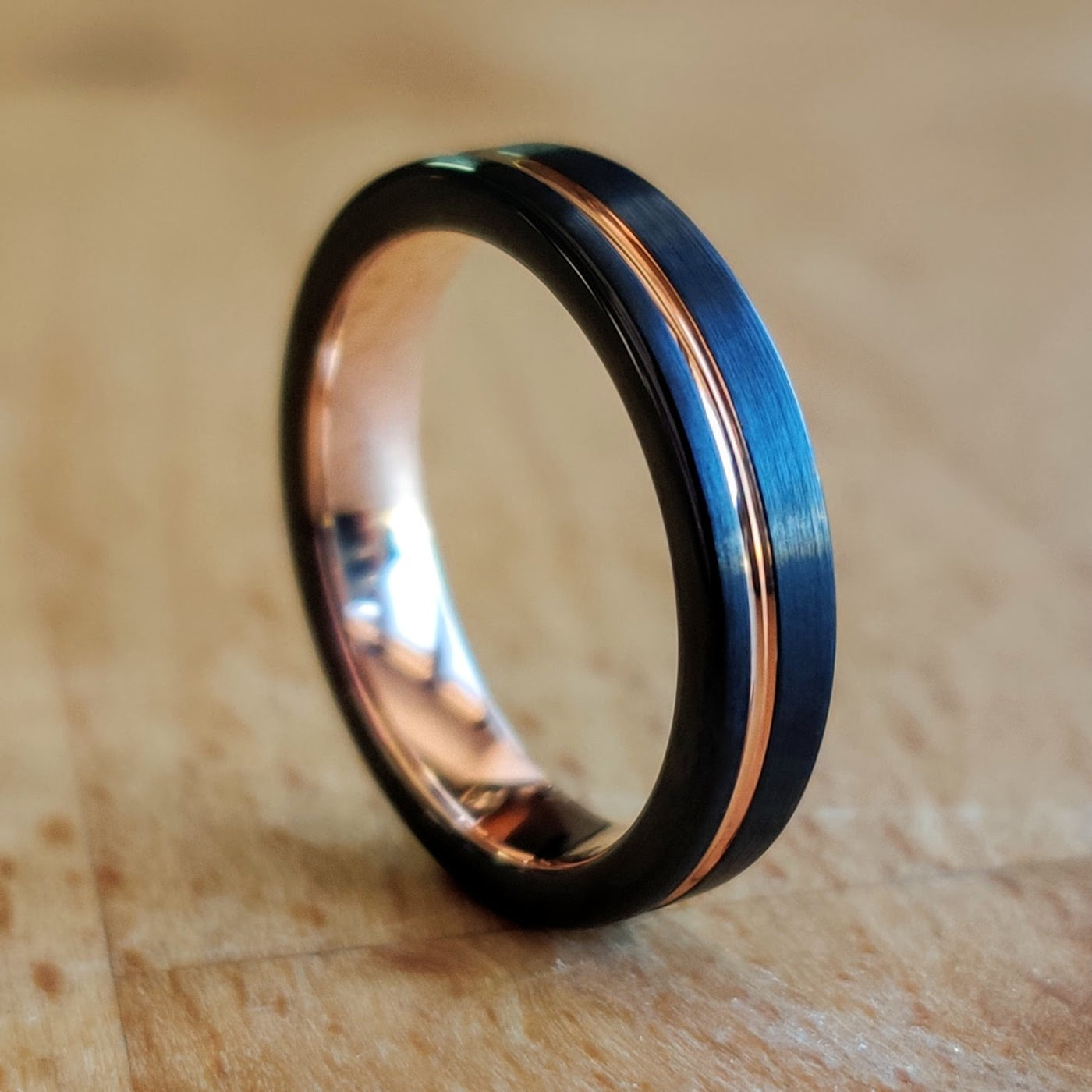 Women's Black Rose Gold Ring | Thorum