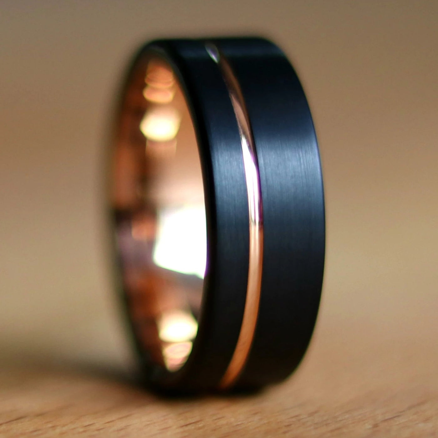 Black Rose Gold Wedding Ring | Thorum