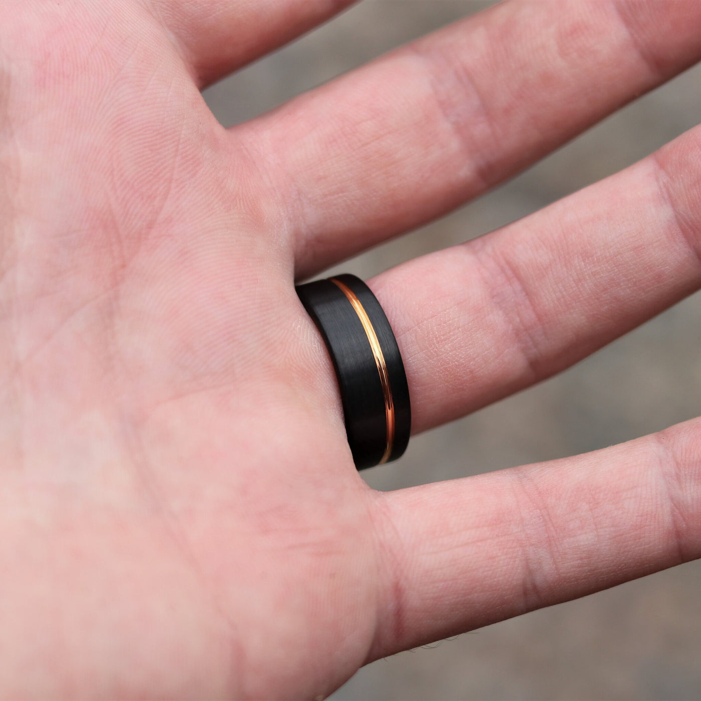 Black Rose Gold Wedding Ring | Thorum