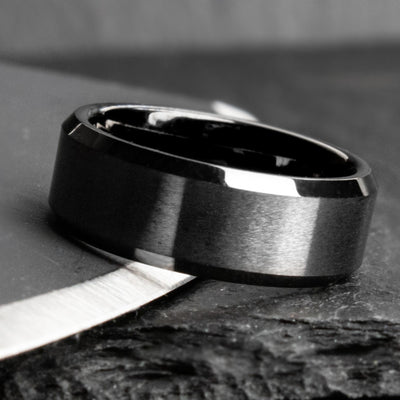 The Odin | Black Metal Men's Wedding Ring | Thorum