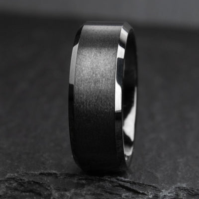 The Odin | Black Metal Men's Wedding Ring | Thorum