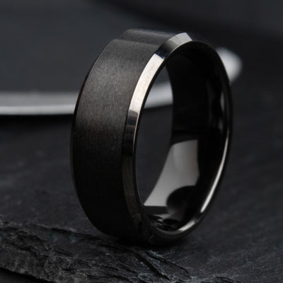 The Odin | Black Metal Men's Wedding Ring | Thorum