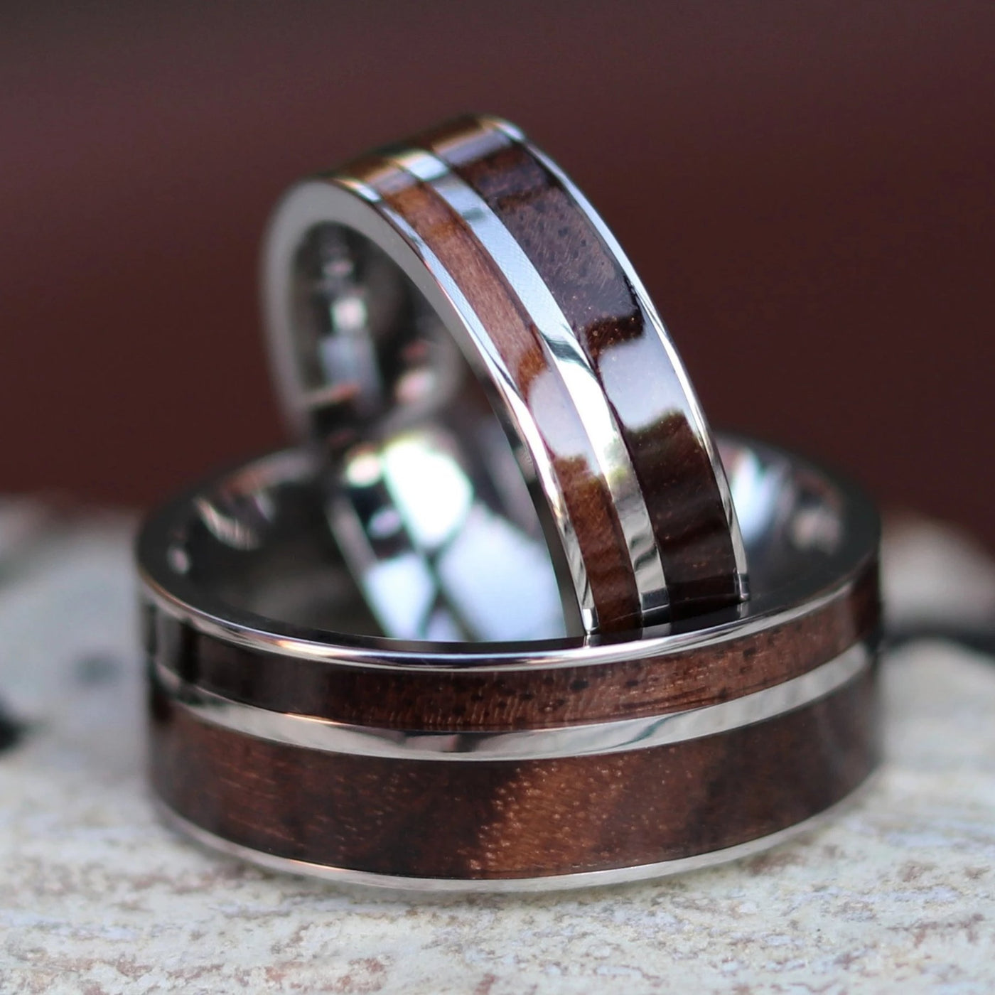 The Sawyer Set | Walnut Wood Ring Set | Thorum