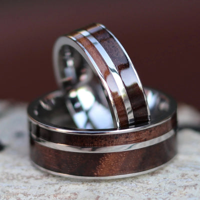 The Sawyer Set | Walnut Wood Ring Set | Thorum