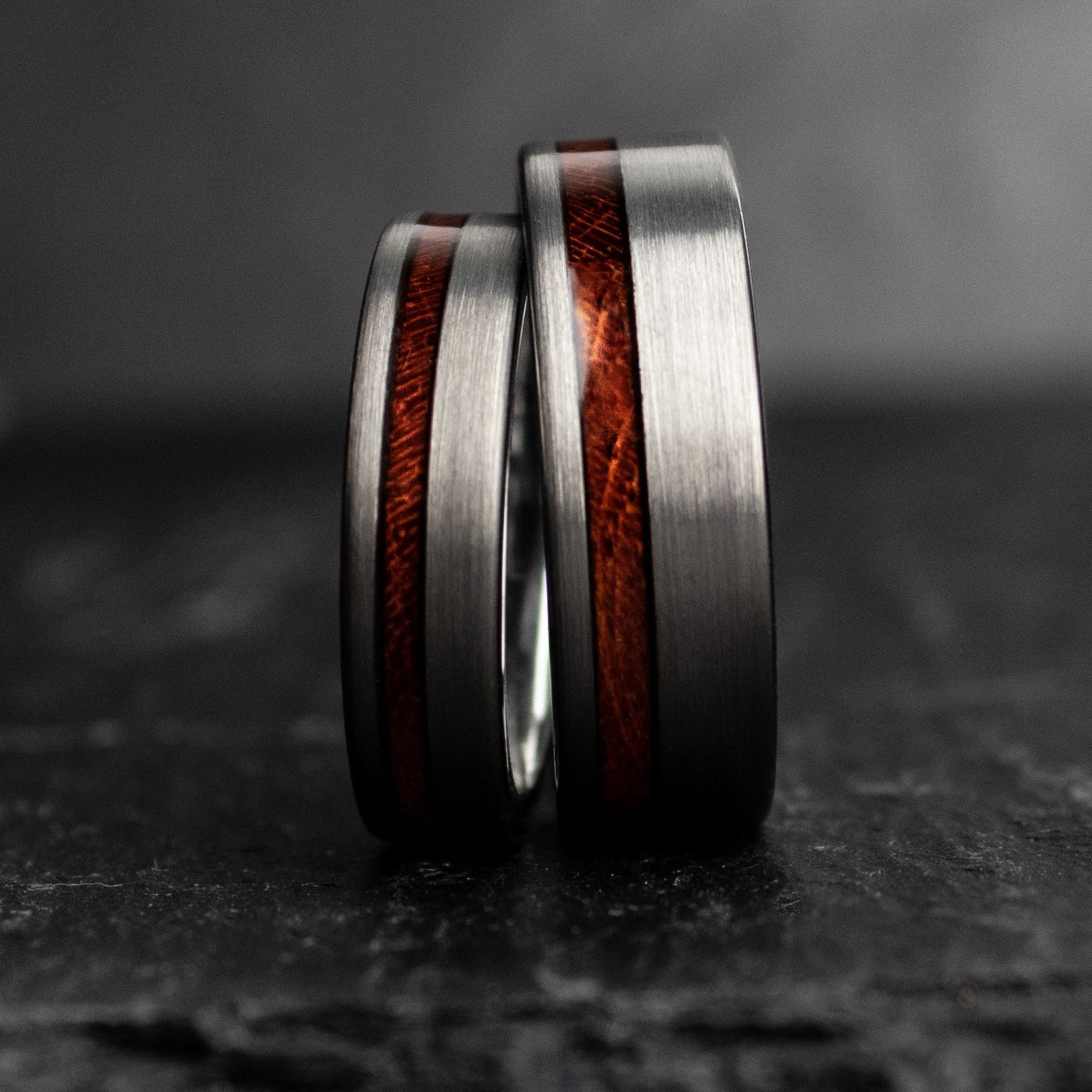 The Sequoia Set | Redwood Wedding Ring Set | Thorum