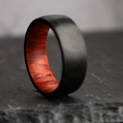 The Thorn | Carbon Fiber Wood Wedding Ring | Thorum