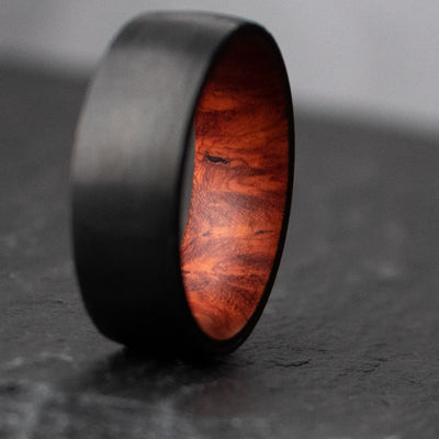 The Thorn | Carbon Fiber Wood Wedding Ring | Thorum