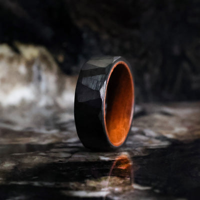 The Titan | Hammered Black Ironwood Ring | Thorum