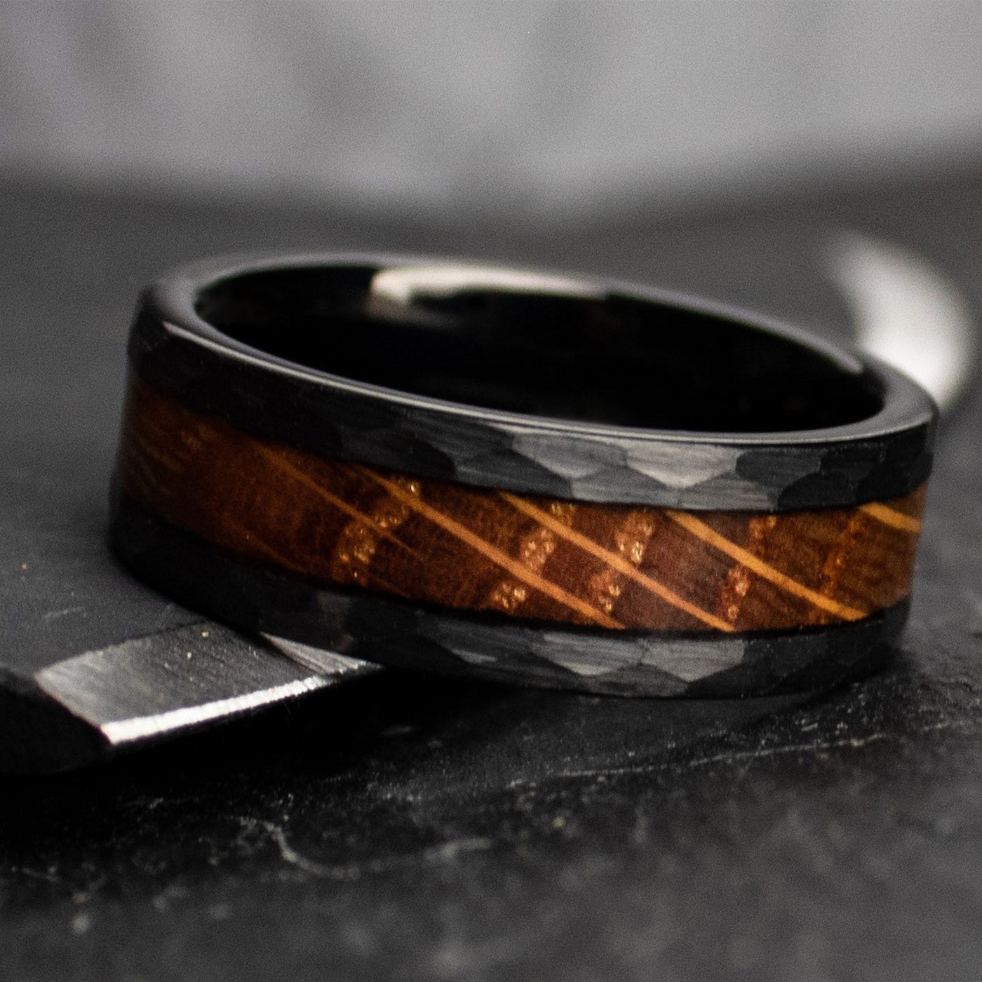 Men's Whiskey Barrel Wedding Ring