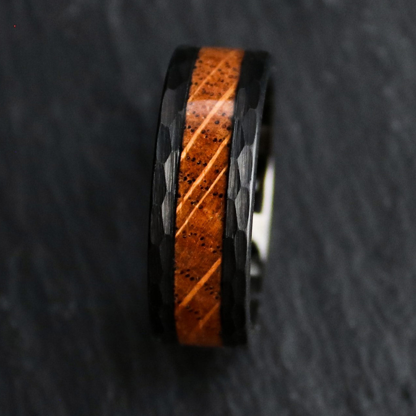 Tungsten and Whiskey Barrel Ring